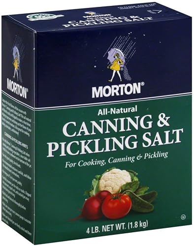 Morton Canning and Pickling Salt, 4 pound (Pack of 3)