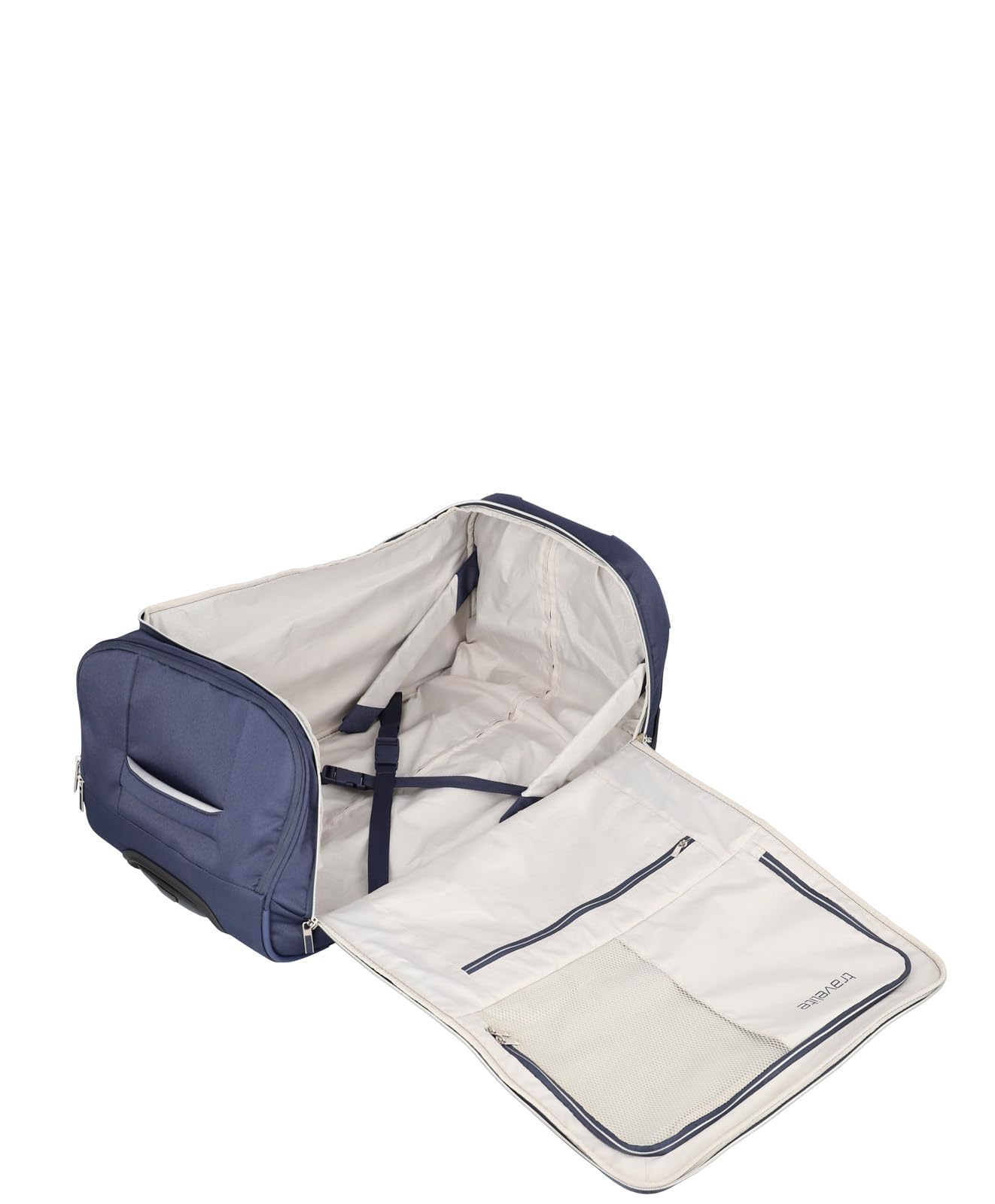 Travelite 2-Rad Trolley Reisetasche mittelgroß aus recyceltem Material, MIIGO, nachhaltige Weichgepäck Reisetasche mit Rollen, 69 cm, 71 Liter