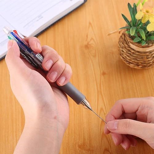 Miniatura 6 de Ipienlee - 5 + 1 bolígrafos - 5 bolígrafos multifuncionales de 5 colores de 0.7 mm y un lápiz mecánico todo en uno de 0.5 mm