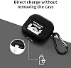 Funda para AirPods 4 2024 de Día del Padre con barba genial, silicona suave protectora con llavero, compatible con carga inalámbrica y por cable, luz LED visible, a prueba de rayones y anti-amarillento, a prueba de golpes 5