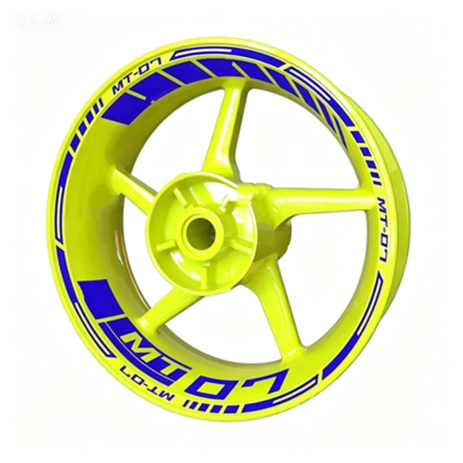 Motorcycle for Yamaha MT-07 MT07 2025-2019 Wheel Stickers Night Reflective Decorative Rim Motorbike(Color11)