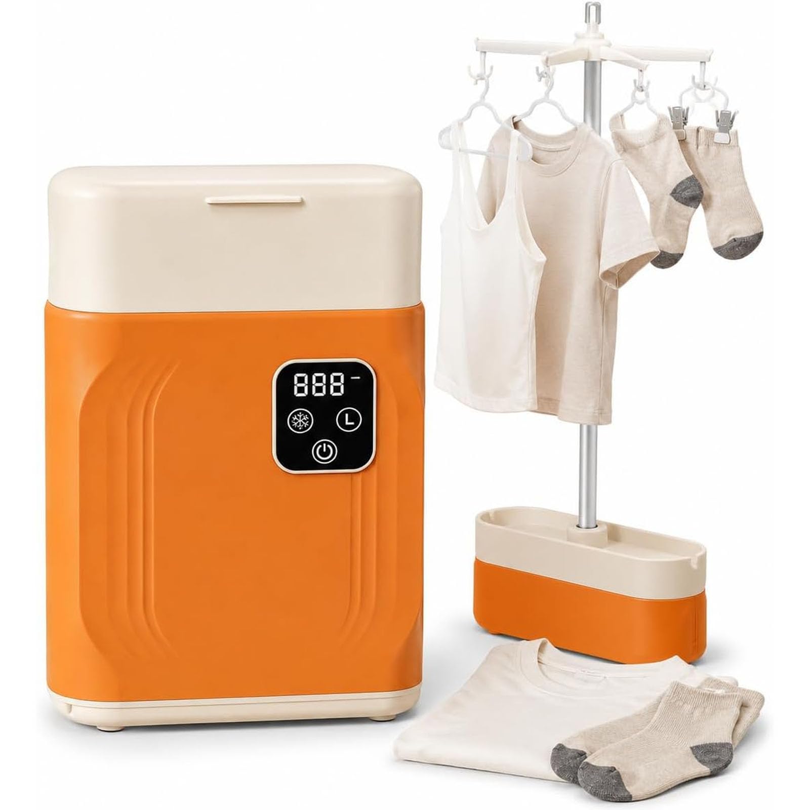 Asciugatrice portatile 2-in-1, asciugatrice può contenere 8-12 capi