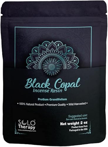 Miniatura 1 de Incienso de Copal Negro, 2 oz, Incienso de Copal, Copal Negro De Perú, Cosechado Sosteniblemente, Calidad Premium, Copal Negro Peruano, Protium