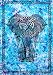 Produktbild FUTURE HANDMADE Türkis Farbe Indische Bedruckte Elefant Tapisserie Hippie Bohemiann Wandbehang 100% Baumwolle Zwilling Tapisserie Wohnheim Dekor Zimmer Tagesdecke DESIGN 6