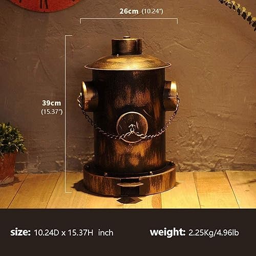 Miniatura 2 de TISTIK Bote de basura Bote de basura con pedal de boca de incendios, cubo de basura pequeño de hierro forjado creativo Escuela comunitaria Centro