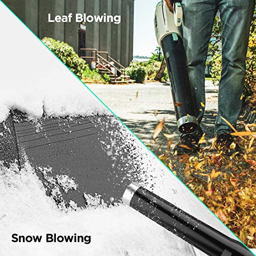 Litheli 40V Cordless Leaf Blower 480CFM Electric Leaf Blowers 92MPH with Brushless Motor, 2.5AH Battery and Charger