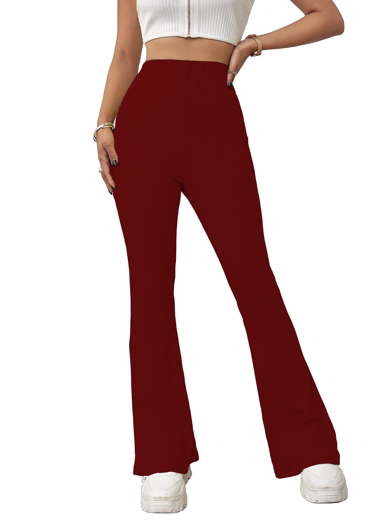 ShasmiWomen's Regular Fit High Rise Pants