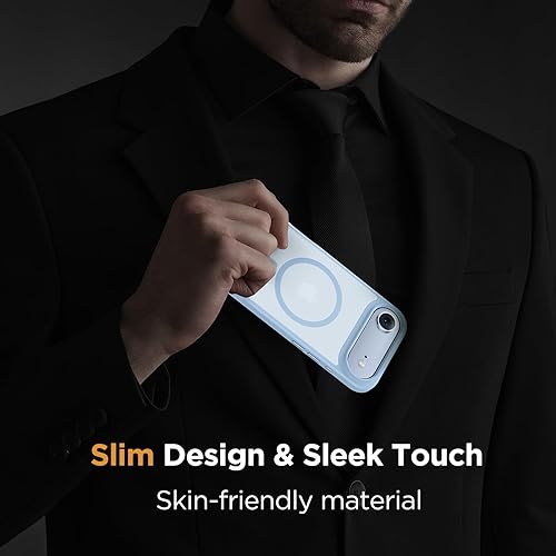 Miniatura 546 de Miracase - Funda magnética para iPhone 13 de 6.1 pulgadas (compatible con MagSafe) (con 2 protectores de pantalla), protección de grado militar