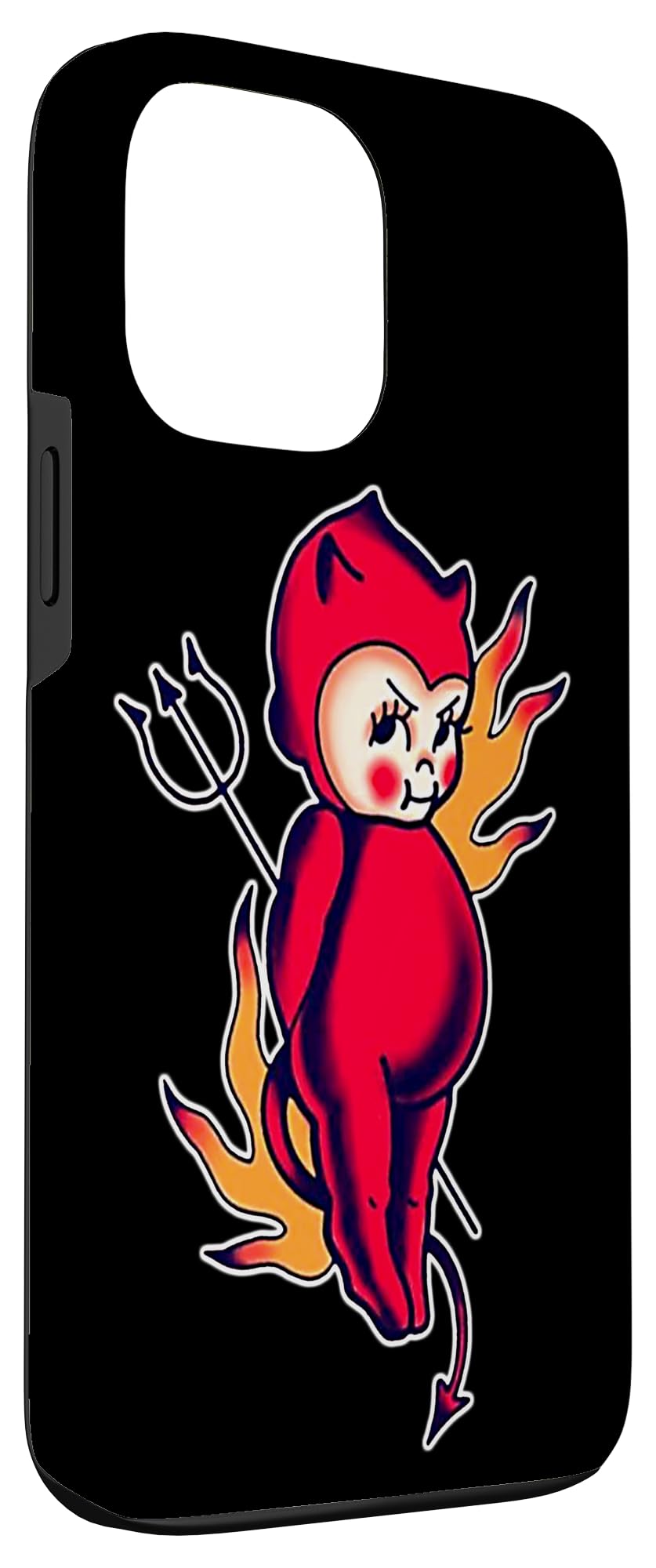 Kewpie Babe Devil Demon Pitchfork Case for iPhone 13 Pro Max - Image 3