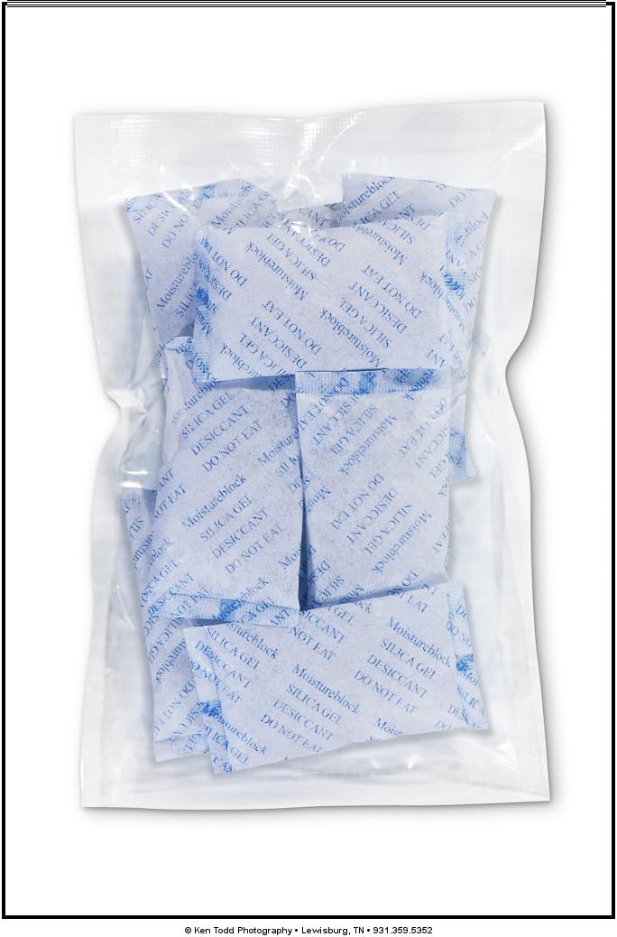 SHIELDPRO 3 Gram Packs of Silica Gel Desiccant Dehumidifier Packets
