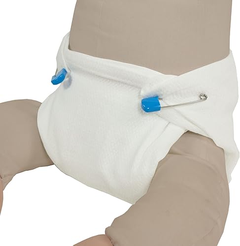 Miniatura 4 de OsoCozy Pañales de tela plana blanqueados con diseño de seye, 27.2 x 26.8 in, pañales de tela plana de una capa hechos de algodón suave y duradero