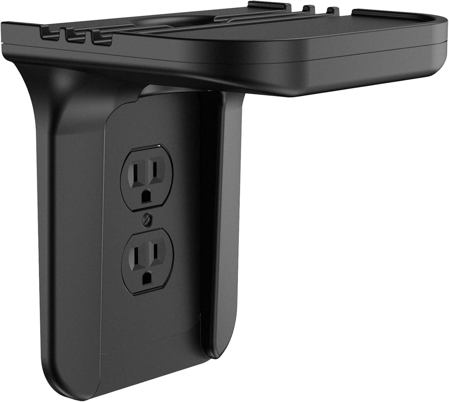 Wall Outlet Shelf Holder Charging Socket Power Perch Organizer, [Up to 15lbs] [Easy
