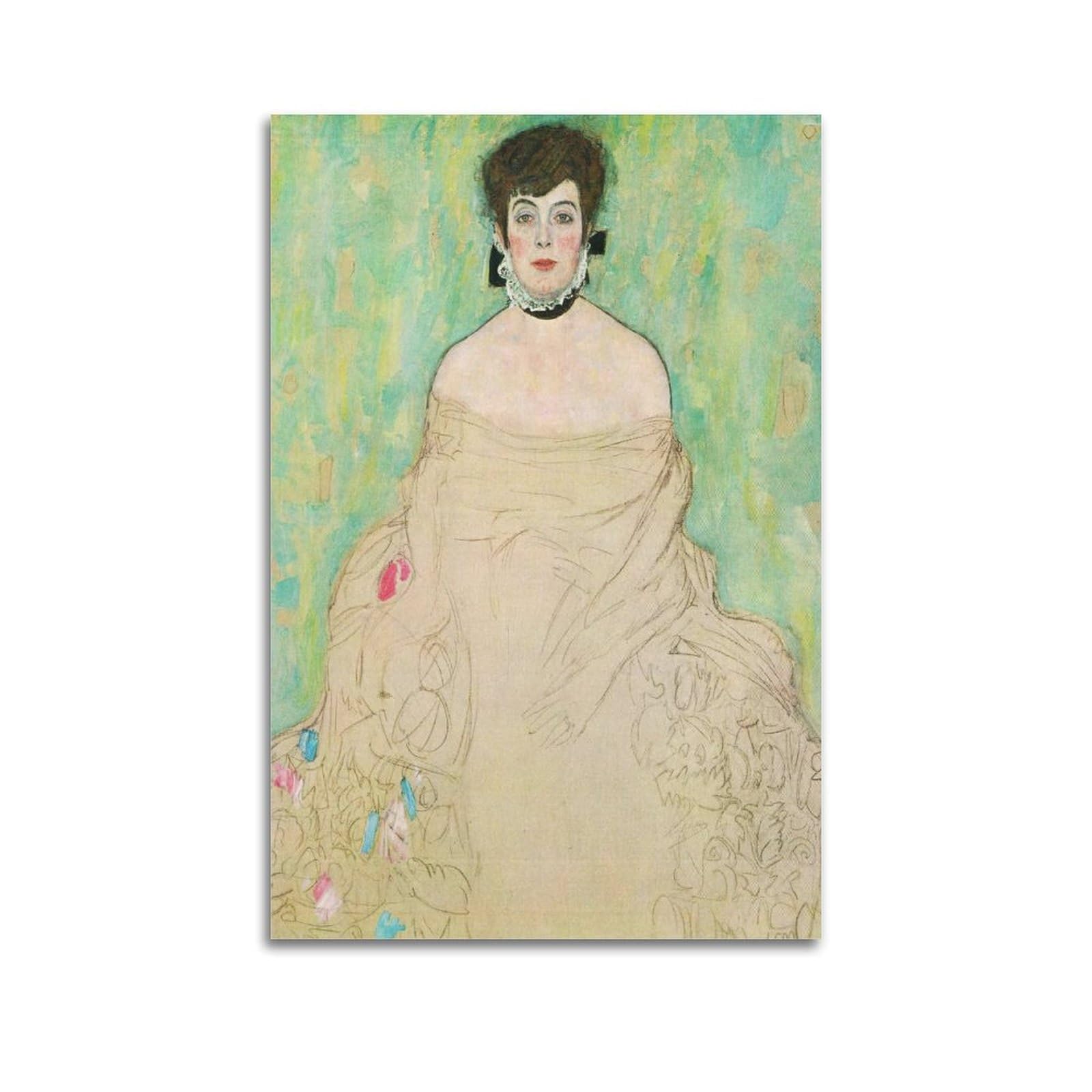 KANGZENG Gustav Klimt Painter Works (Portrait of Amalie Zuckerkandl) Art Posters Decorative Painting Canvas Wall Art Living Rooms Bedroom Painting 16x24inch(40x60cm)