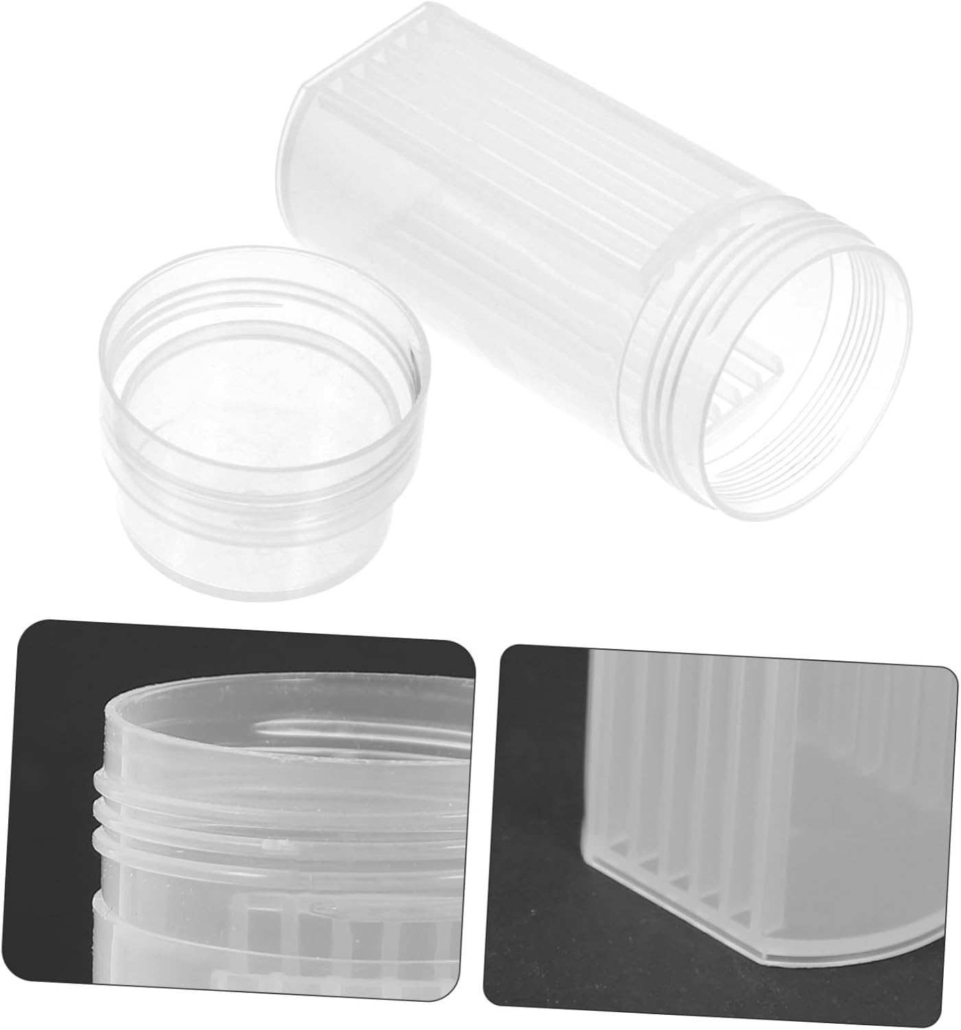 SOLUSTRE 5pcs Plastic Stain Jars for Microscope Slides Coplin Jar Holder Slide Staining Rack