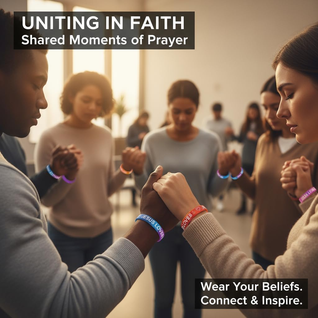 100 Pcs Jesus Bracelets Jesus Loves Me Rubber Bracelets Women & Men Colorful Silicone Wristbands Christian Wristbands Bulk(Bright color ) - Image 7