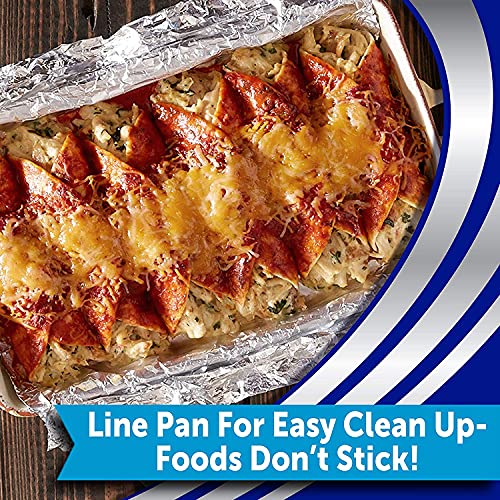 Reynolds Wrap Non-Stick Aluminum Foil Easy Prep, Cook & Clean (50 Sq Ft (Pack of 6))