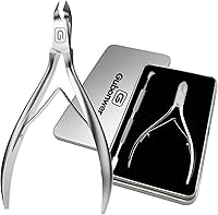 Vista 8 de Corta cutículas de 3/4 de pulgada, cortauñas extremadamente afilados, cortacutículas de acero inoxidable, removedor, herramienta para pedicura