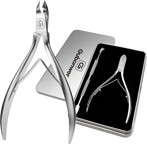 Miniatura 10 de Cortador de cutículas de 34 mandíbula extremadamente afilado para cutículas, tijeras de acero inoxidable, cortador de pedicura, herramienta de