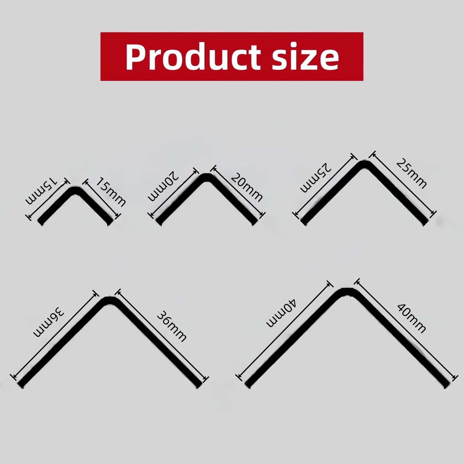 Lot de 3 bordures d'angle autocollantes en PVC pour protéger les coins de votre maison avec des bordures faciles à appliquer et résistantes aux dommages pour n'importe quelle pièce (style