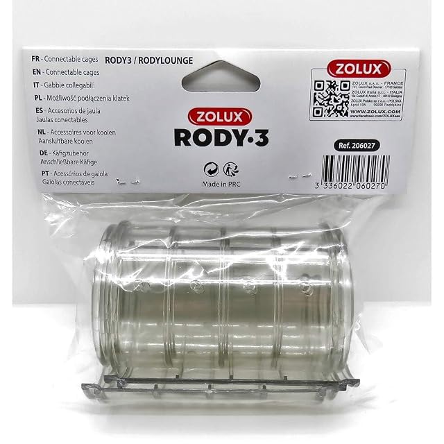 Foto 6 de 8 de Zolux Roylounge - Tubo Recto para Jaula Rongeur Rody3 (2 Unidades)