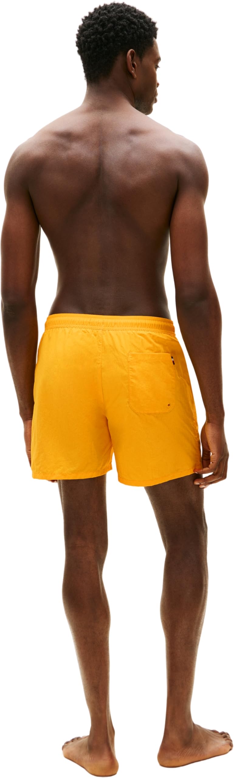 Tommy Hilfiger Męskie średnie spodenki kąpielowe ze sznurkiem Um0Um03477, żółte (Sunshower), XL