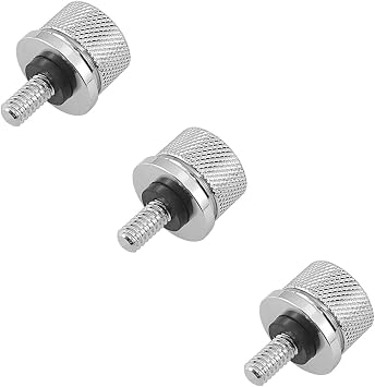 CNC Aluminum Steel Seat Bolt Screw for Harley Davidson Accessories 1996-2023Silver 3 pcs