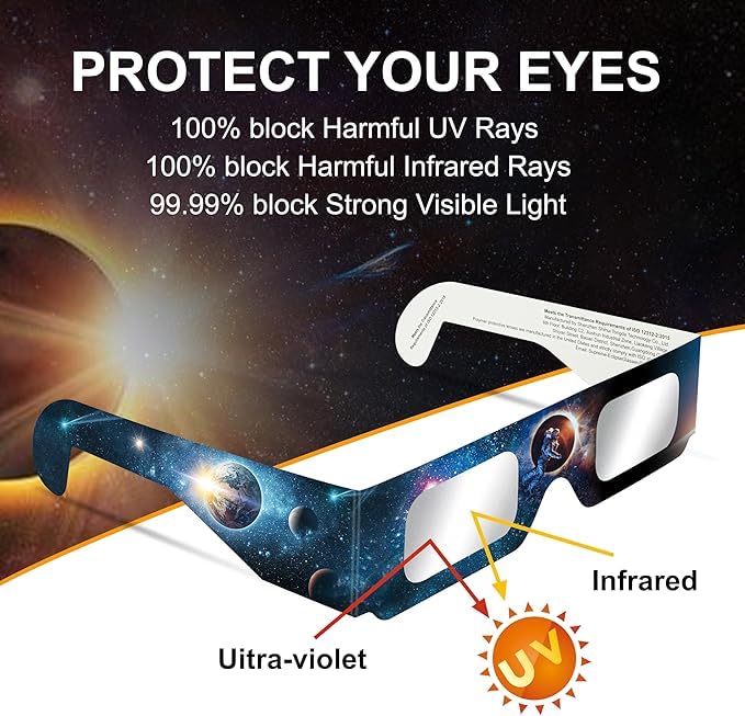 Lunettes éclipse solaire pour observer l'événement de 2024 en famille - 2