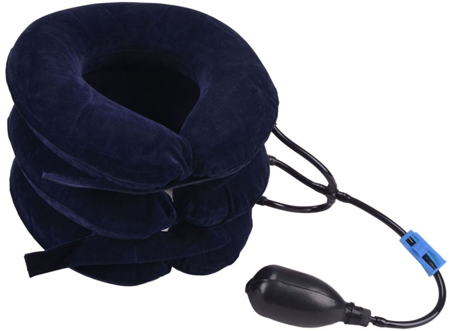 AMC Cervical Neck Traction Device for Head & Shoulder Relief, Blue