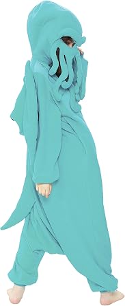 SAZAC Cthulhu Kigurumi - Onesie Jumpsuit Halloween Costume