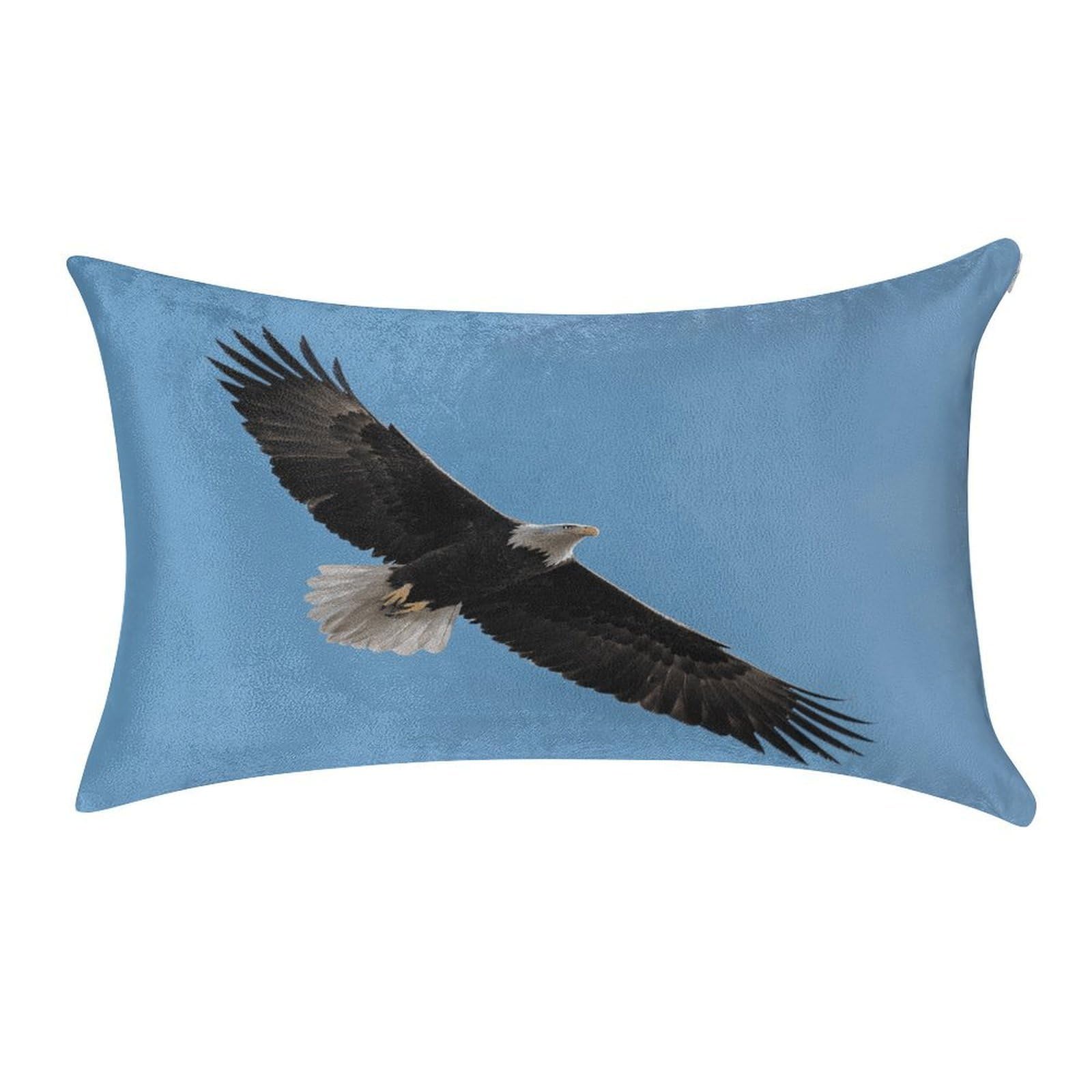 VstaDank Soaring Eagle Throw Pillow Covers for Bed Pillow Shams Zipper Velvet Pillow Cases Cozy Cushion Cover Soft Pillow Protectors for Car Home Decor Pillowcases 12 "×20 "