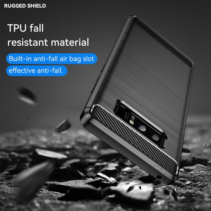 Image of Hybrid Carbon Fiber Back Case for Samsung Galaxy Note 8 (Black)