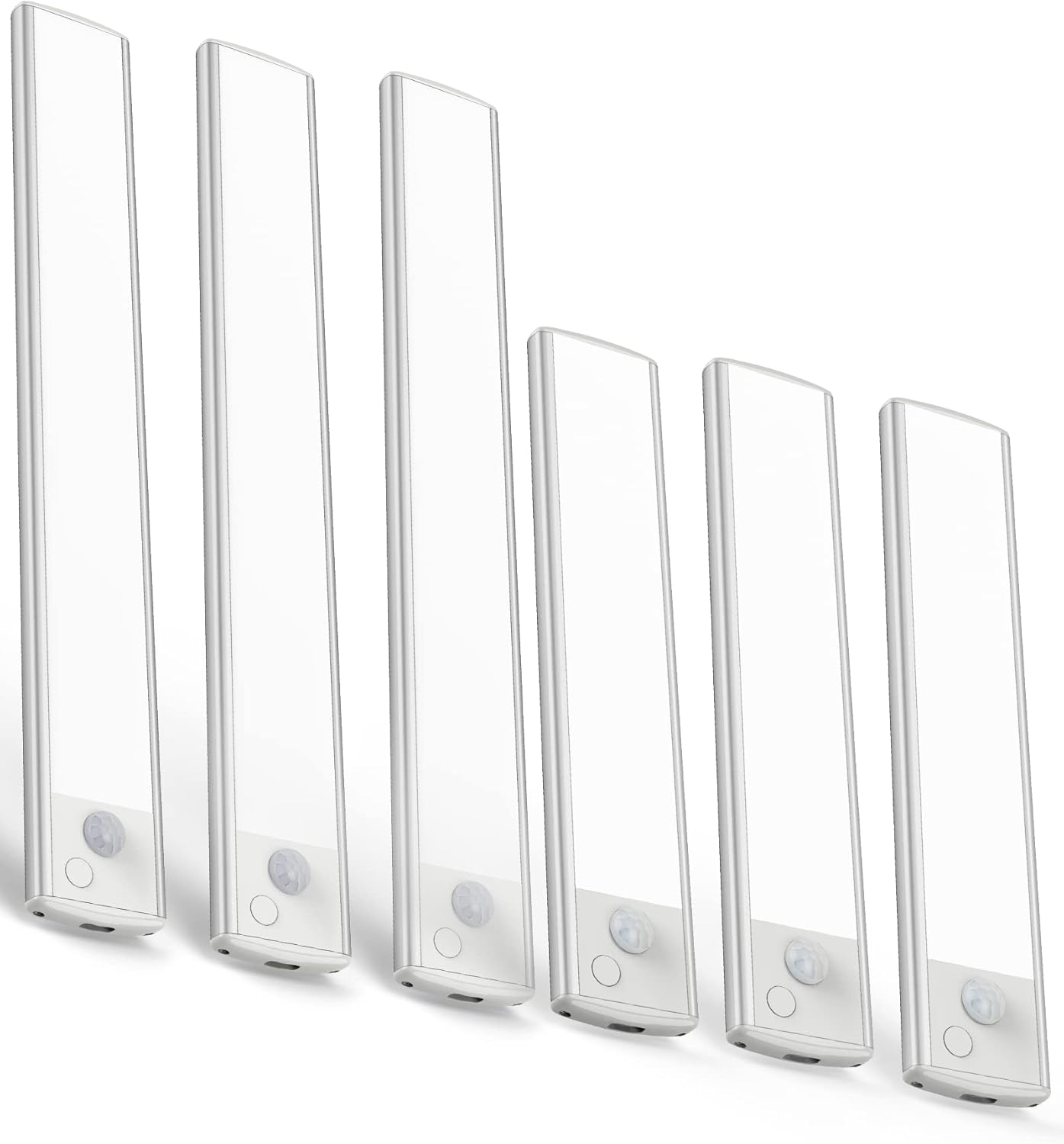 ASOKO Under Cabinet Lights Motion Sensor USB-C Rechargeable LED Closet Lights Battery Operated Wireless Magnetic Light Strip for Kitchen