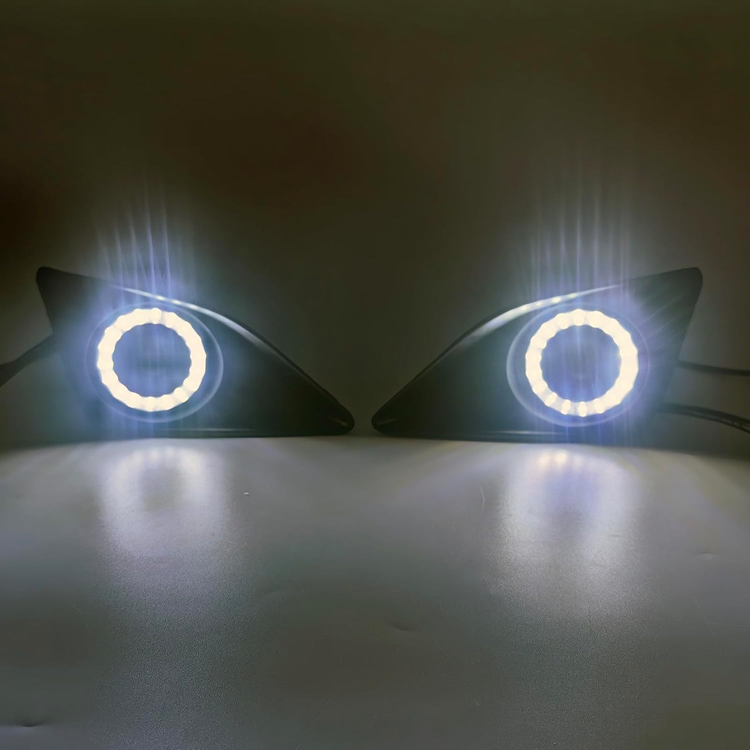 LED Front Bumper Fog Light Fit For 2008 2009 2010 Toyota Corolla LED DRL With Amber Turn Signal Light Driving Daylight