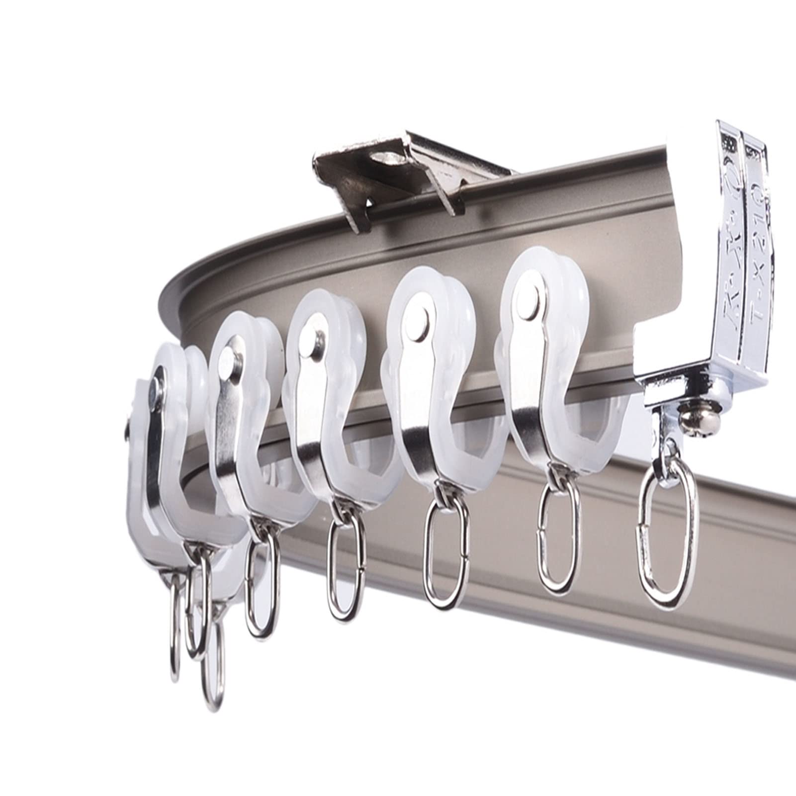 Tringle à rideaux en aluminium 7m avec kit de clous pour le plafond du balcon