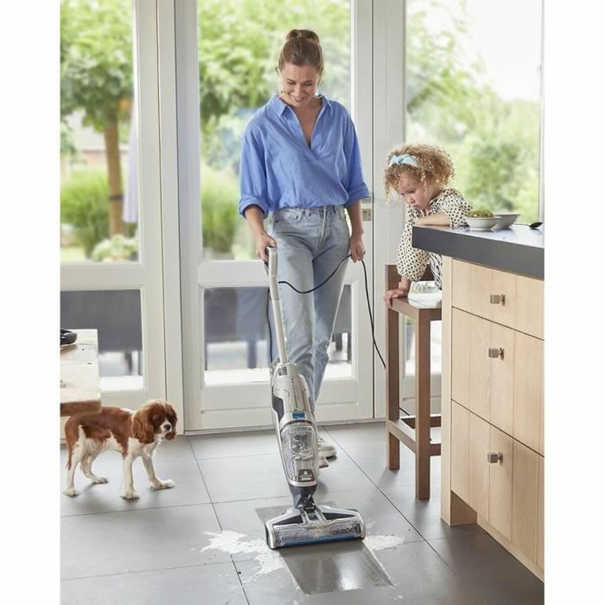 Bissell CrossWave C3 Seleziona 3551N - Rondella aspirapolvere 3 in 1 - pulizia multi -surface - ciclo di autoxtotage - potenza 5