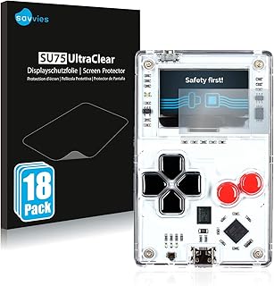 Savvies Screen Protector compatible with Arduboy FX Protection Film Clear 18-Pack