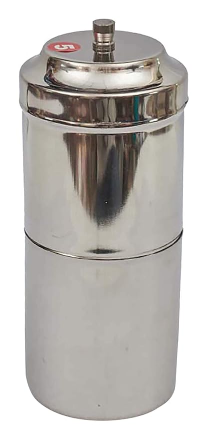 Thugil Stainless Steel South Indian Filter Coffee Drip Maker, 1 Piece