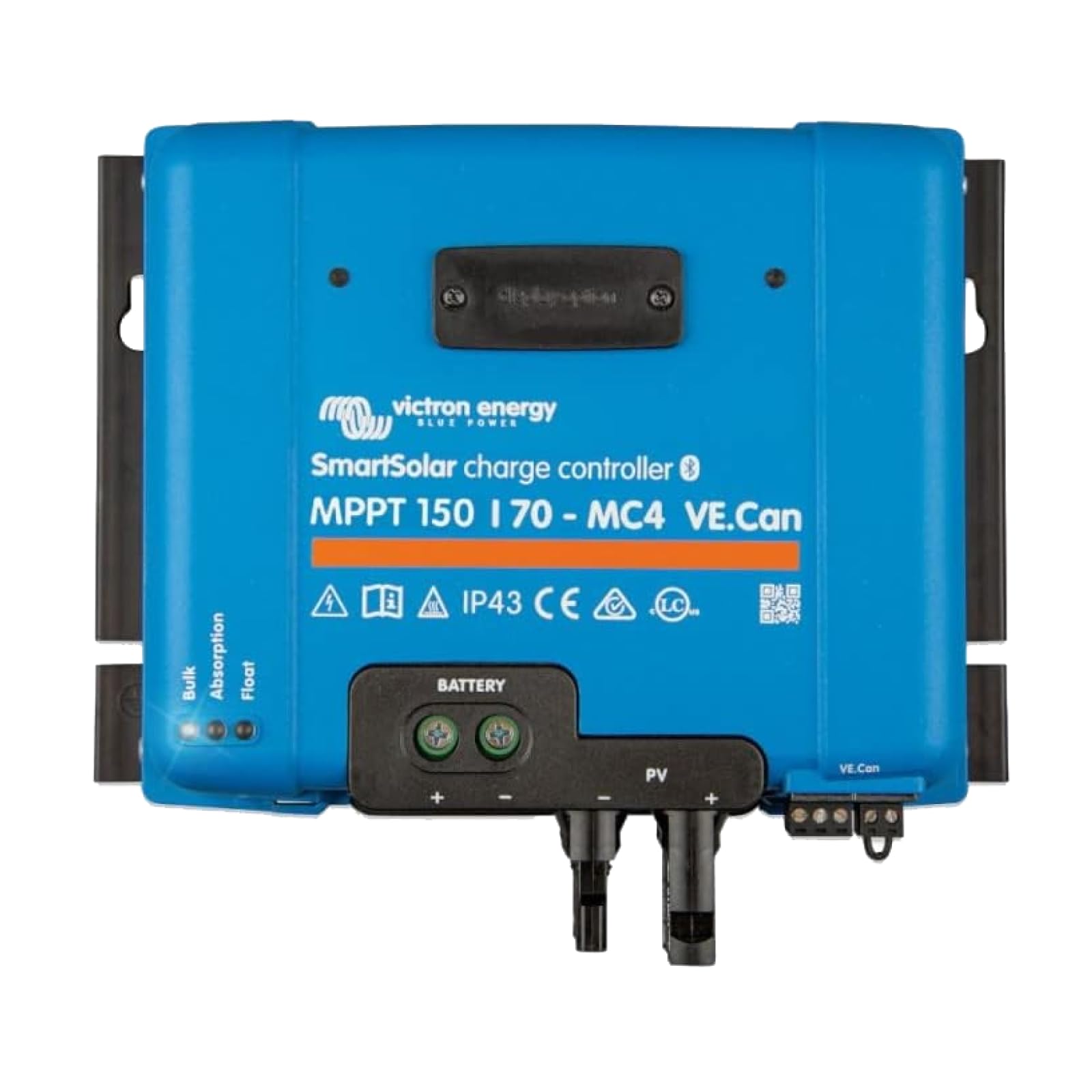 Victron Energy SmartSolar MPPT MC4 VE.Can 150V 70 Amp 12/24/36/48-Volt Solar Laderegler (Bluetooth)