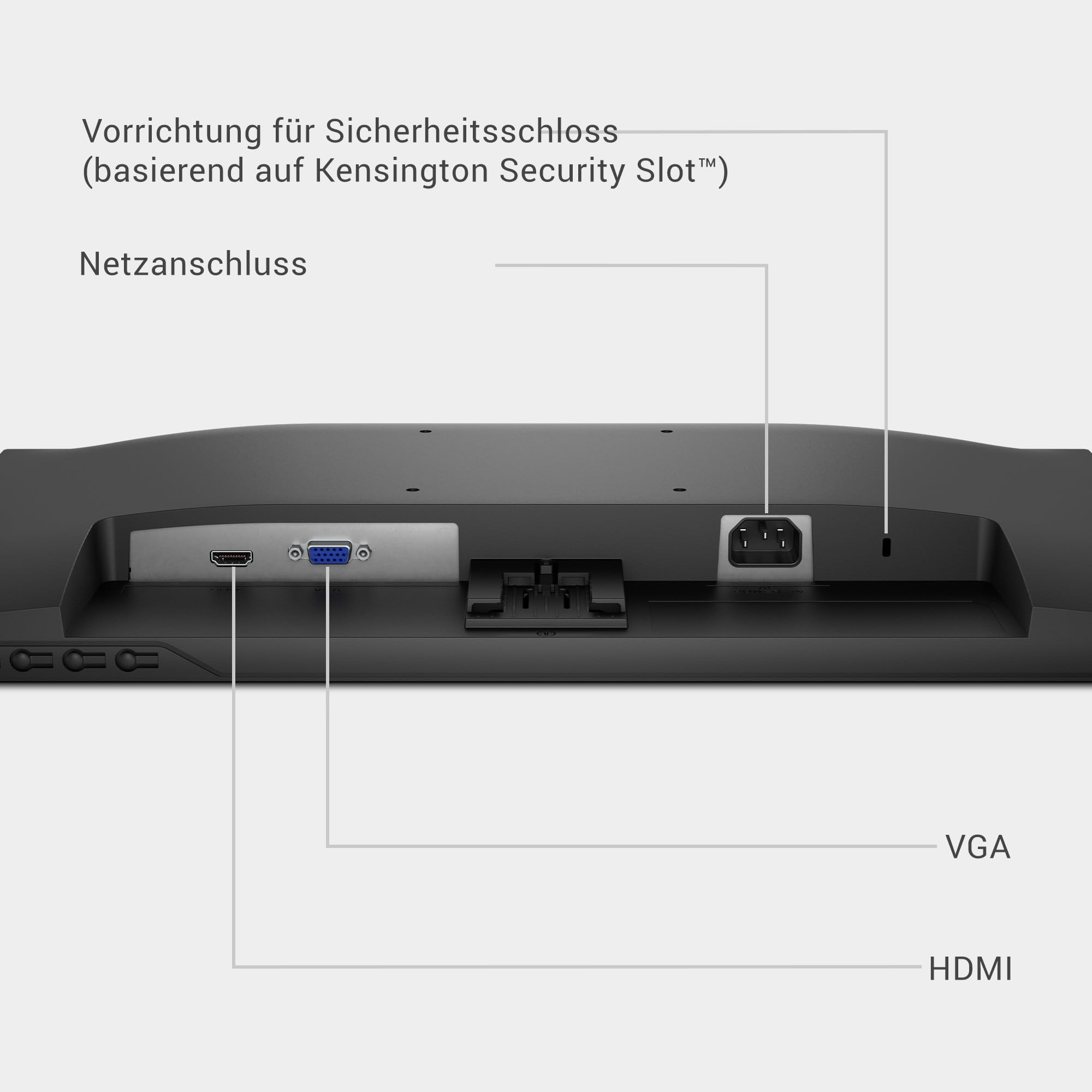 Dell 22 Monitor - SE2225HM, Full HD (1920x1080), 100Hz, VA, 5ms, VESA (100x100mm), HDMI, VGA, 3 Jahre Garantie, Schwarz