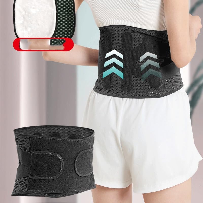 Faja lumbar ajustable con soporte de placa de acero, talla L miniatura 4