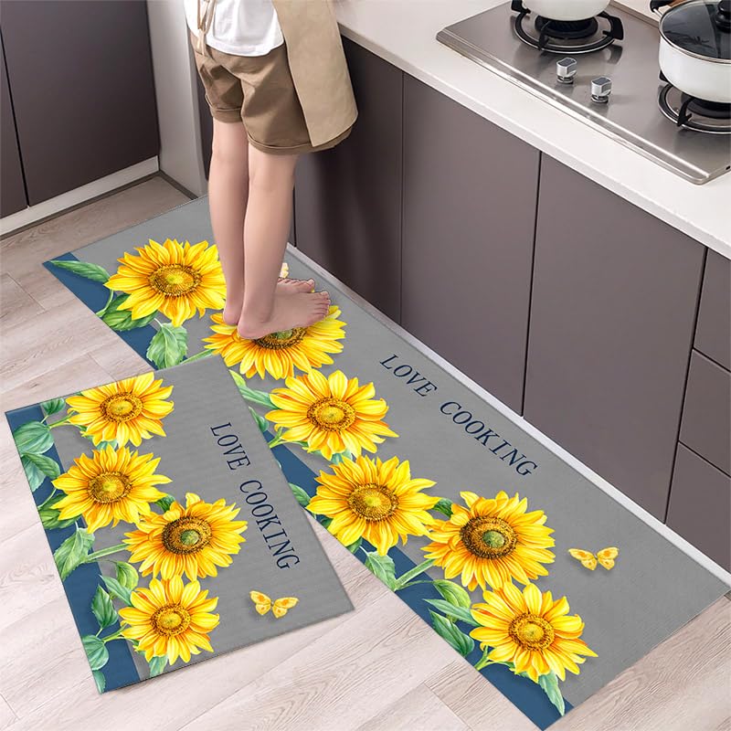 Tapis cuisine résistant à l'huile et imperméable contre les taches
