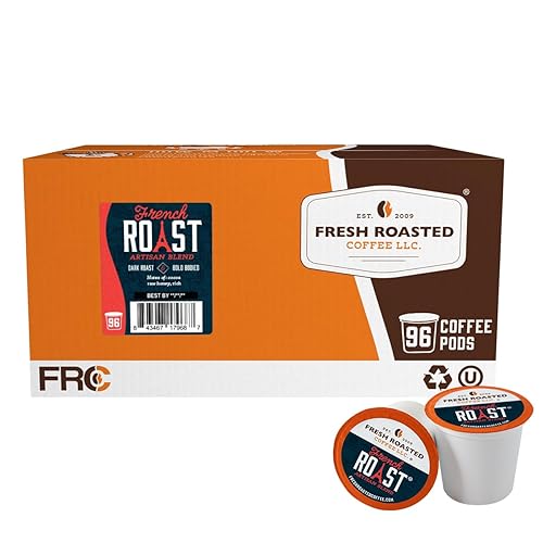 Miniatura 190 de Fresh Roasted Coffee, Tostado italiano, oscuro, 96 cápsulas para cafeteras K Cup