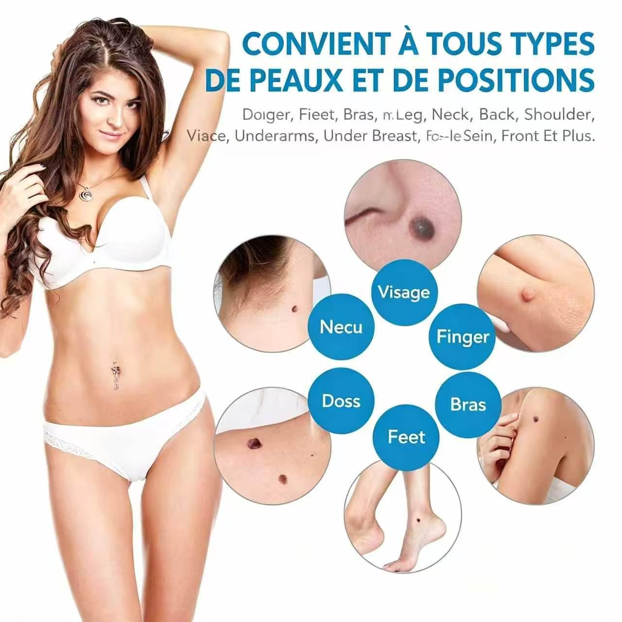 DermaSkin Pro - Adieu les acrochordons, Kit Acrochordon Traitement Efficace, Facile à Utiliser (1 Kit)