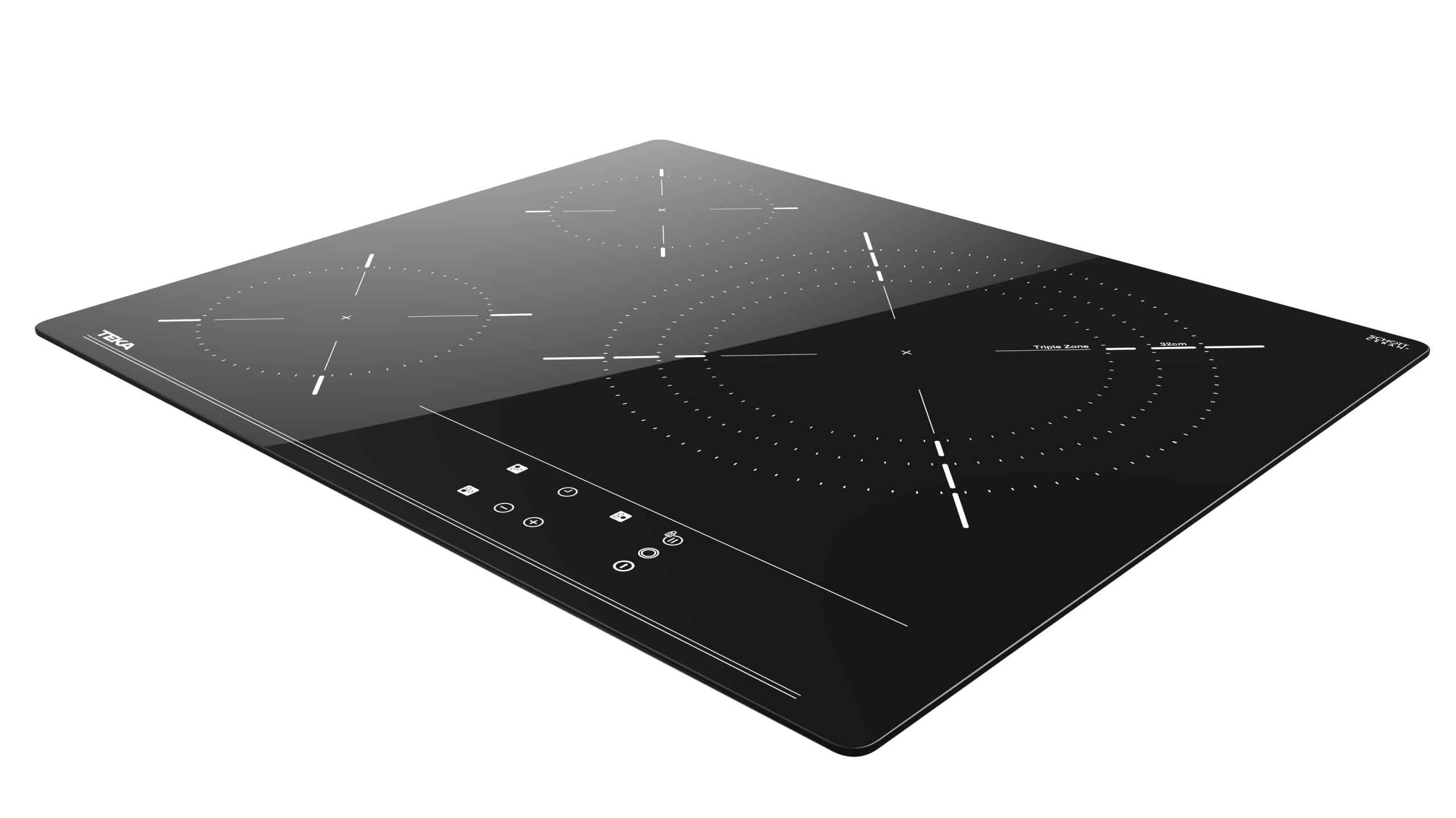 TEKA Placa Vitrocerámica 60 cm, 3 Zonas de Cocinado, Touch Control Frontal, Desconexión Automática, Bloqueo de Seguridad Infantil, Indicador de Calor Residual, Modelo TBC 63632 TTC