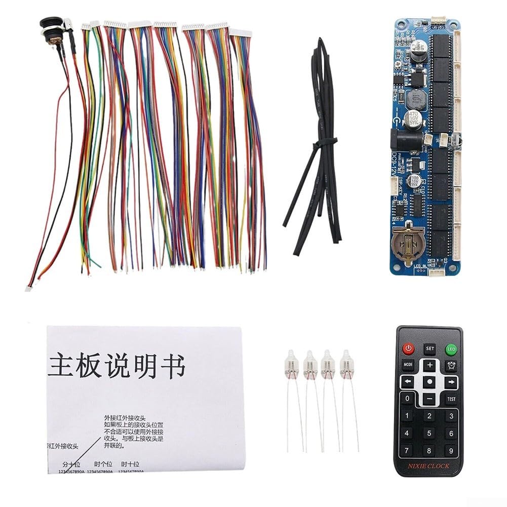 Scheda PCB Nixie a 6 cifre per appassionati di fai da te, compatibile con tubi IN-12 IN-14 IN-18 QS30-1 e richiede alimentazione da 9 V 12 V