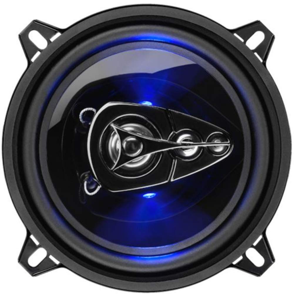 2 Haut-parleurs Compatible avec Boss Audio Systems BE524 BE 524 coaxial 4 Voies 5,25" 13,00 cm 130 mm 112 Watts rms 225 Watts Max 4 ohms 90 DB avec LED Bleu et Suspension en Gomme, la Paire
