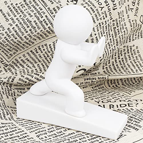 Cute Door Stopper, Buddy Decorative Door Stop, Protects Your Floors (White, 1 Pack) #TOP6
