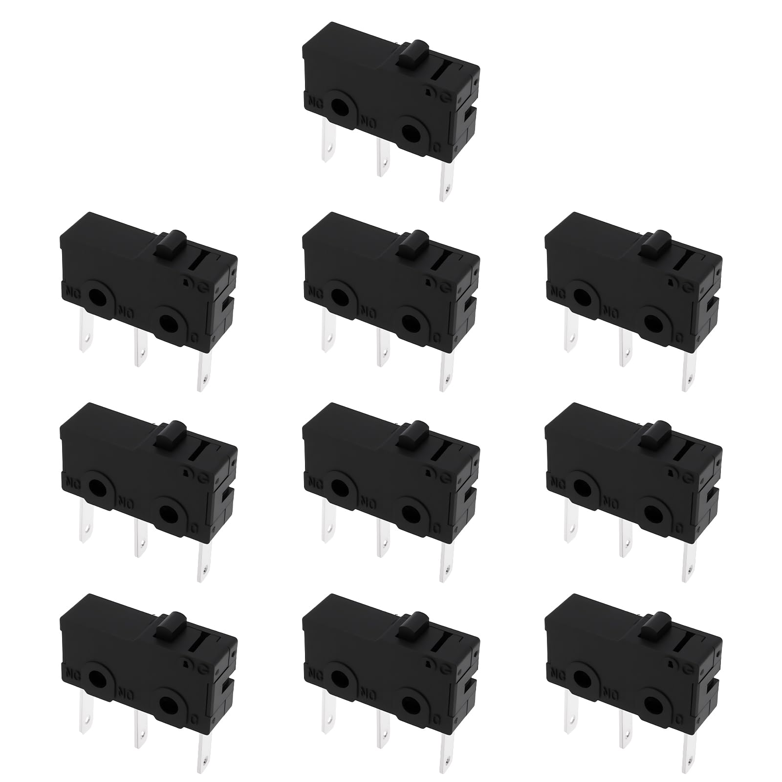 Create idea 10x Micro Push Button Switch V4 SPDT 5A 250VAC NO/NC Suitable for Home Appliances Electronic Equipment