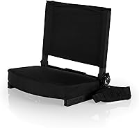 Vista 8 de PICNIC TIME NCAA Georgia Bulldogs Gridiron - Asiento de estadio, ligero, silla plegable portátil para gradas y bancos, (negro)