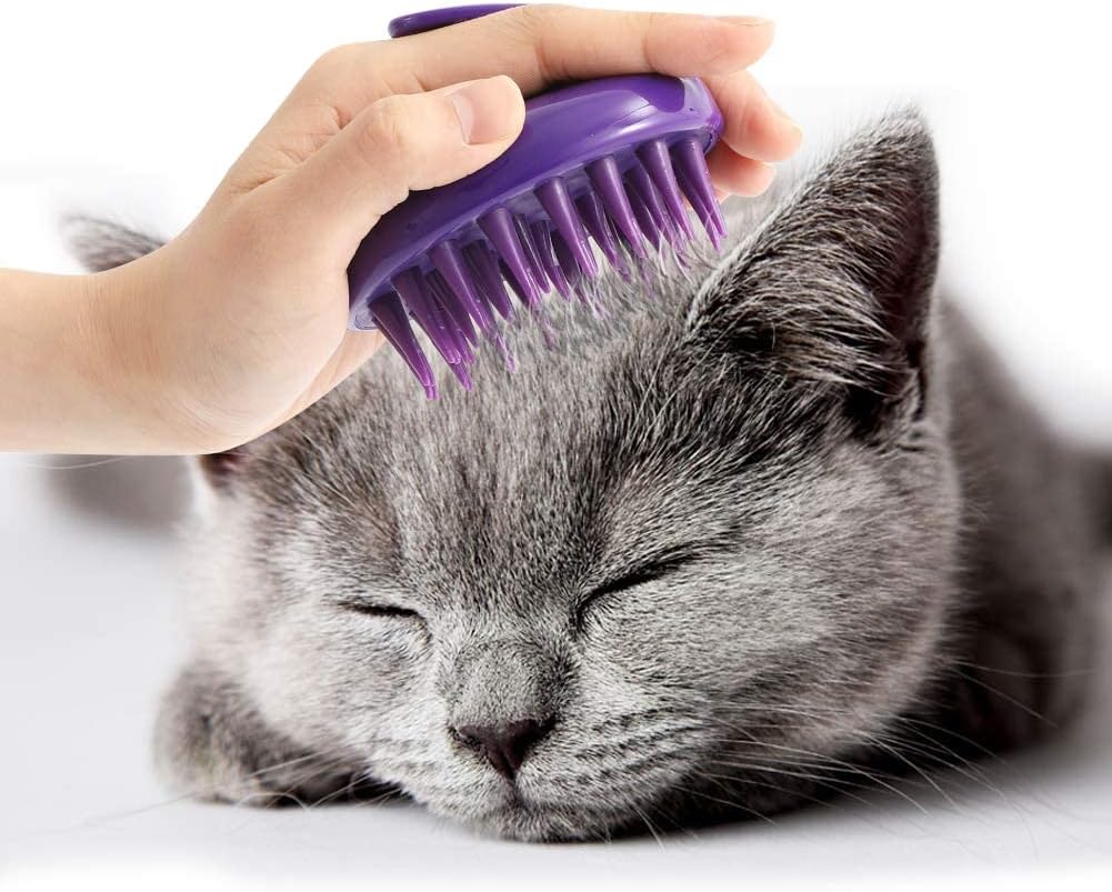 CeleMoon Cat Brush with Soft Rubber Pins, Washable